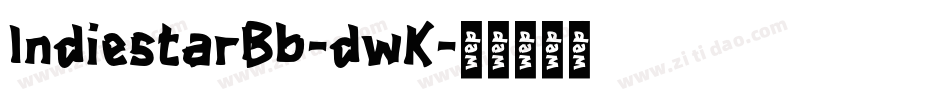 IndiestarBb-dwK字体转换