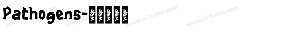Pathogens字体转换