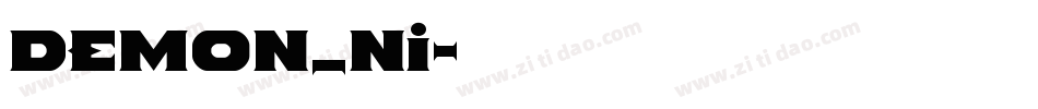 DEMON_NI字体转换