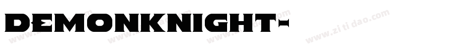 DemonKnight字体转换