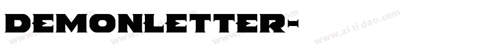 DemonLetter字体转换