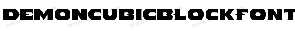 DemoncubicblockfontShade-j9qM字体转换