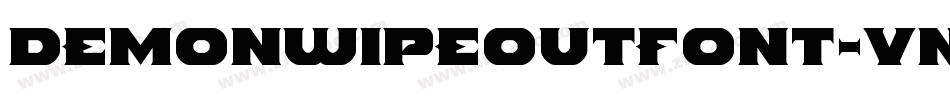 Demonwipeoutfont-vneA字体转换