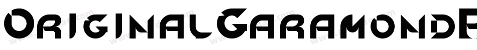 OriginalGaramondBT-Roman字体转换