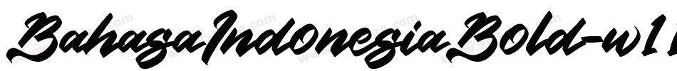 BahasaIndonesiaBold-w11xn字体转换