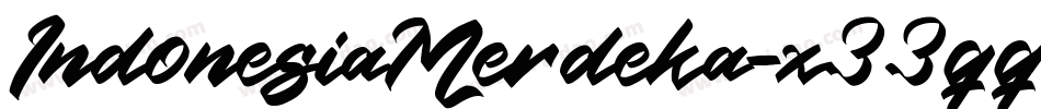 IndonesiaMerdeka-x33qq字体转换