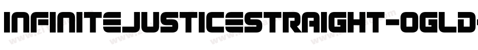 InfiniteJusticeStraight-ogLd字体转换