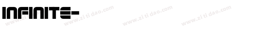 Infinite字体转换