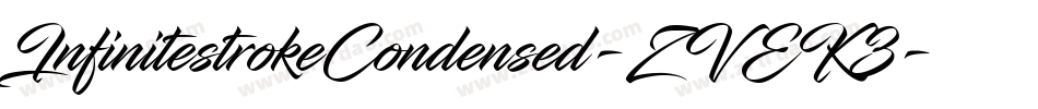 InfinitestrokeCondensed-ZVEK3字体转换