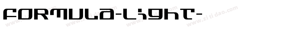 Formula-Light字体转换