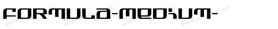 Formula-Medium字体转换