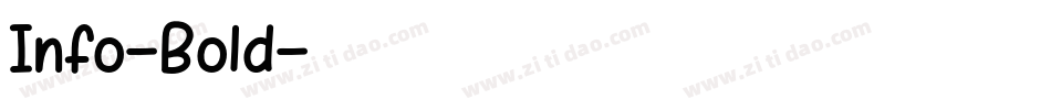 Info-Bold字体转换