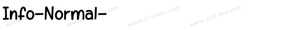 Info-Normal字体转换