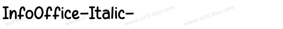 InfoOffice-Italic字体转换