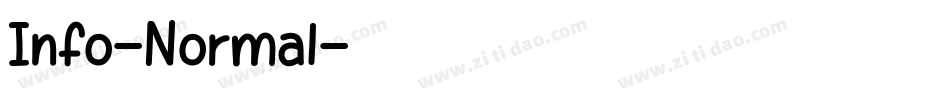 Info-Normal字体转换