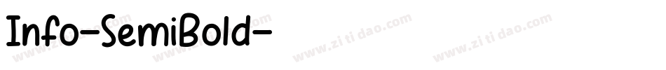 Info-SemiBold字体转换
