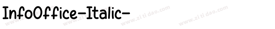 InfoOffice-Italic字体转换