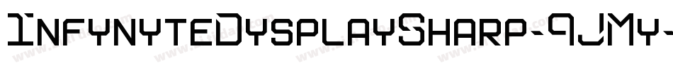 InfynyteDysplaySharp-9JMy字体转换