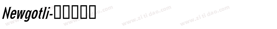 Newgotli字体转换