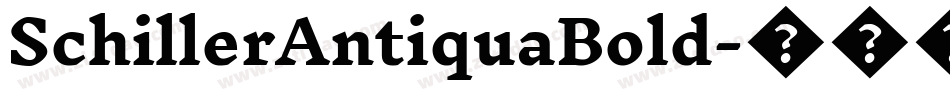 SchillerAntiquaBold字体转换