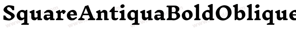 SquareAntiquaBoldOblique-J2An字体转换