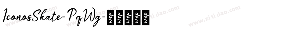 IconosSkate-PqWg字体转换