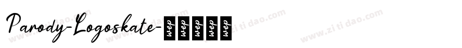 Parody-Logoskate字体转换