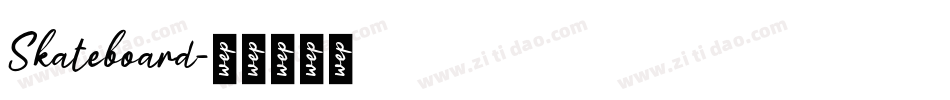 Skateboard字体转换
