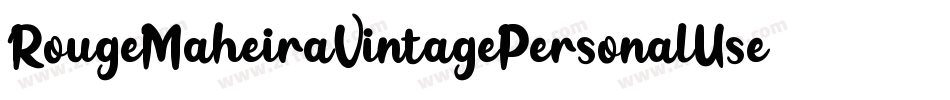 RougeMaheiraVintagePersonalUse-MRYP字体转换
