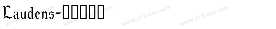 Laudens字体转换
