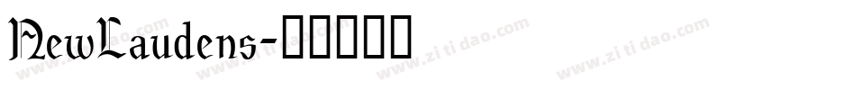 NewLaudens字体转换
