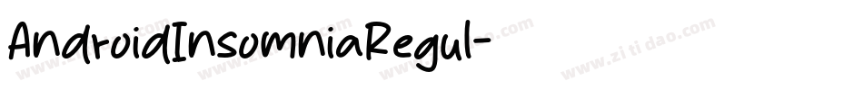 AndroidInsomniaRegul字体转换