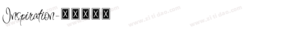 Inspiration字体转换
