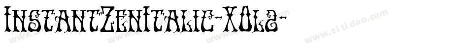 InstantZenItalic-XOl2字体转换