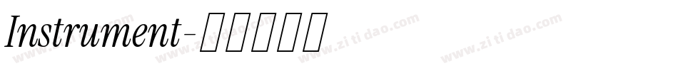 Instrument字体转换