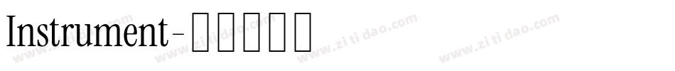 Instrument字体转换