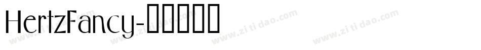 HertzFancy字体转换