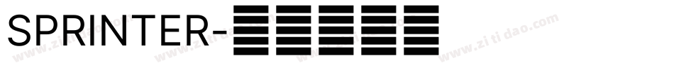 SPRINTER字体转换