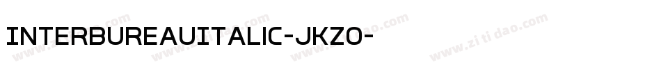 InterBureauItalic-jKZO字体转换
