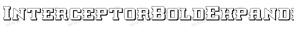 InterceptorBoldExpanded-JP9M字体转换