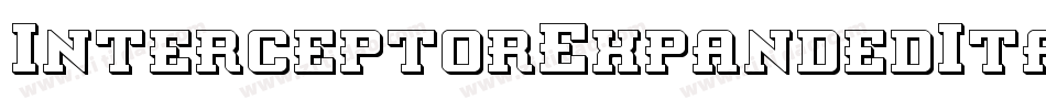 InterceptorExpandedItalic-1xOB字体转换 InterceptorExpandedItalic-1xOB字体转换