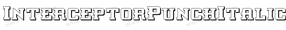 InterceptorPunchItalic-2pZe字体转换
