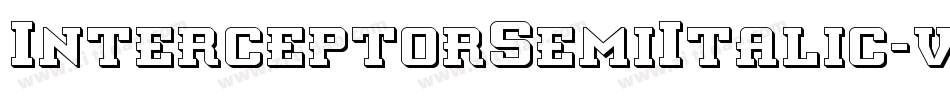 InterceptorSemiItalic-v9x4字体转换