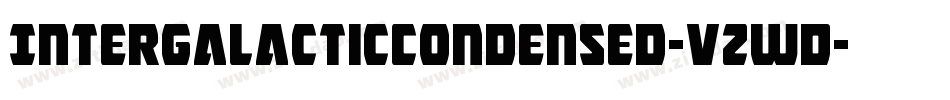IntergalacticCondensed-vzwD字体转换