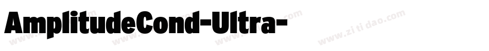 AmplitudeCond-Ultra字体转换