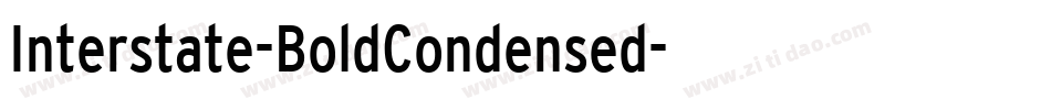 Interstate-BoldCondensed字体转换
