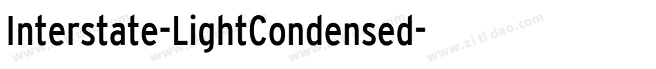 Interstate-LightCondensed字体转换