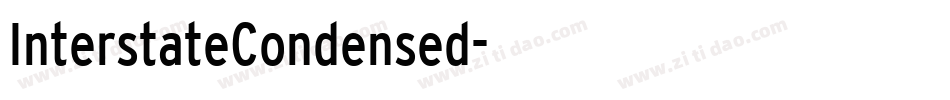 InterstateCondensed字体转换