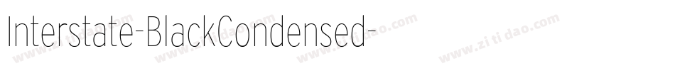 Interstate-BlackCondensed字体转换