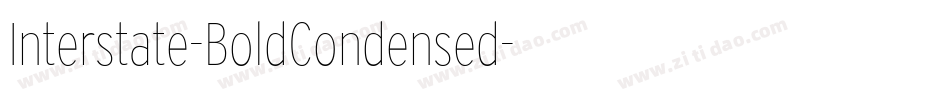 Interstate-BoldCondensed字体转换